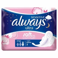 Podpaski - Always PODPASKI ULTRA SENSITIVE NIGHT SINGLE 7 SZT 37435344 - miniaturka - grafika 1