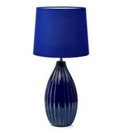 Lampy stojące - Markslojd Lampa stołowa Stephanie E27 1 x 60 W niebieska 107109 - miniaturka - grafika 1