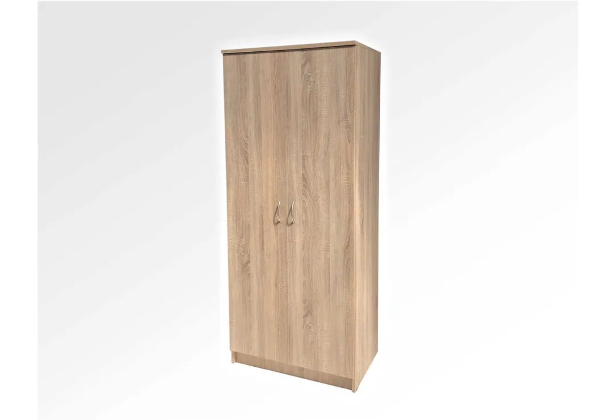 Szafa ubraniowa 80cm z przegrodą i półkami SZ 2DP