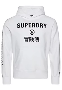Bluzy męskie - Superdry Code Core Sport Hood Bluza męska, Optyczny, S - grafika 1