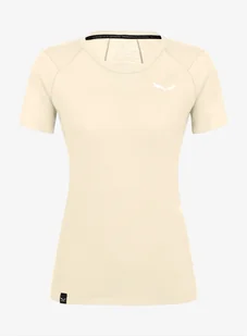 Koszulka termoaktywna damska Salewa Agner AM T-shirt - oatmeal - Koszulki i topy damskie - miniaturka - grafika 1
