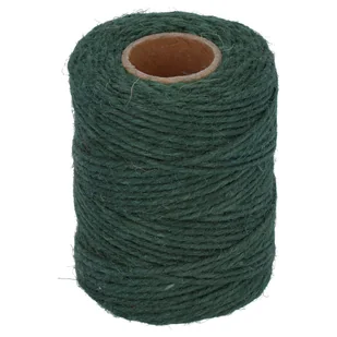 Suki Sznurek jutowy 2 mm x 50 m pleciony ciemnozielony - Inne mocowania - miniaturka - grafika 1