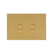 Przyciski spłukujące - Przycisk spłukujący do stelaża pneumatyczny Blink Złoty Oli - miniaturka - grafika 1