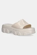 Klapki i japonki damskie - Melissa klapki MELISSA ELLA SLIDE AD damskie kolor beżowy na platformie M 35882.AZ382 - miniaturka - grafika 1