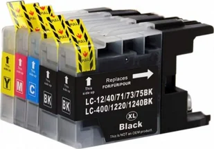 Tusz Brother 5x Tusz Do Brother LC-1220 LC-1240 20/10ml CMYK - Tusze oryginalne - miniaturka - grafika 1