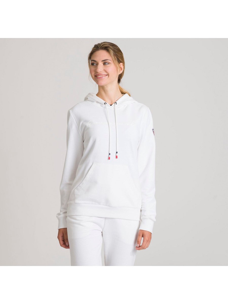 Bluza Rossignol W Logo Sweat Hood Ft biały M
