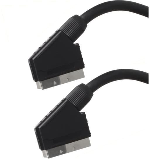 Sinox One Scart kabel. 0,75m. Sort SOV8301B