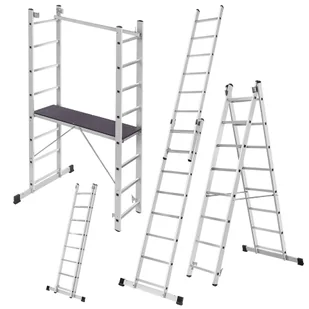 Aluminiowe rusztowanie drabinowe Vadans 370 cm - Drabiny - miniaturka - grafika 1