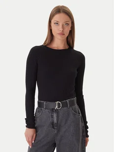 Patrizia Pepe Sweter 2K0337/K7S0-K103 Czarny Slim Fit - Swetry damskie - miniaturka - grafika 1