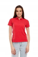 Koszulki i topy damskie - WRANGLER POLO LOLLIPOP RED W7Q1K4XSK XS - miniaturka - grafika 1