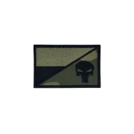 Odzież taktyczna i umundurowanie - Patch Punisher 1 Gaszona 75mm x 100mm - miniaturka - grafika 1