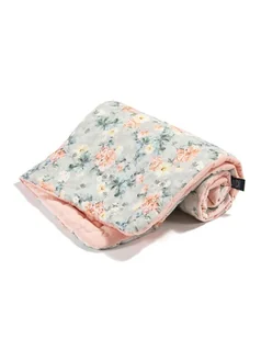 La Millou Kocyk średniaka Velvet Collection(Blooming Boutique Powder Pink) - Koce i narzuty dla dzieci - miniaturka - grafika 1