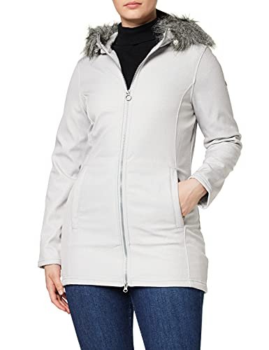 Sunaree damska kurtka softshellowa z kapturem, ze sztucznego futra