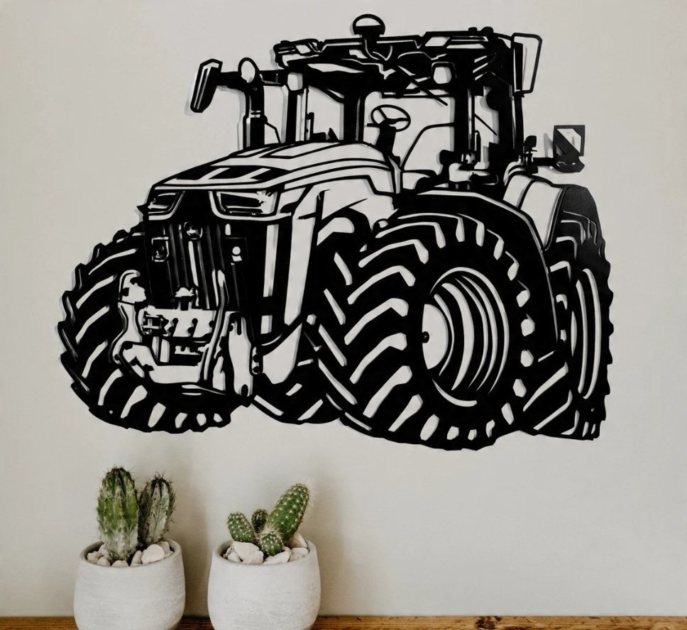 DEKORACJA ścienna Obraz wzór TRAKTOR JD
