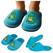 Buty dla dziewczynek - Kapcie dziecięce laczki Football piłka nożna wygodne wsuwane Captain Mike 29 - miniaturka - grafika 1