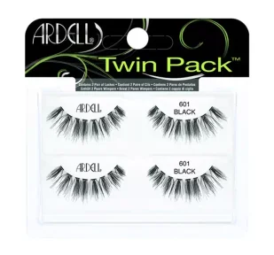 Ardell Twin Pack Sztuczne rzęsy na pasku 601 Black - Sztuczne rzęsy i akcesoria - miniaturka - grafika 1