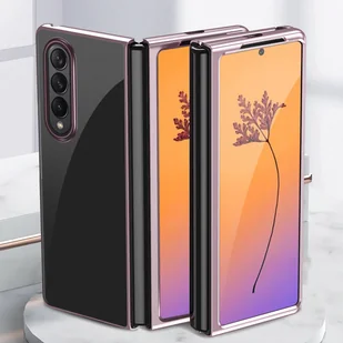 Plating Case etui Samsung Galaxy Z Fold 4 pokrowiec z metaliczną ramką niebieskie - Etui i futerały do telefonów - miniaturka - grafika 11