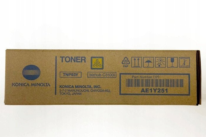 Oryginalny Toner Yellow Konica Minolta Bizhub C3100i TNP93Y, TNP-93Y, AE1Y251