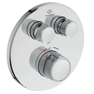 Ideal Standard CeraTherm Navigo - Podtynkowa termostatyczna bateria prysznicowa na 2 urządzenia, chrom A7296AA - Baterie wannowe i prysznicowe - miniaturka - grafika 1