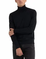 Swetry męskie - Replay Sweter męski, 098 BLACK, XXL - miniaturka - grafika 1