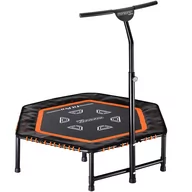 Trampoliny - Trampolina Fitness MZFT120 Czarna Ø120x35cm - miniaturka - grafika 1