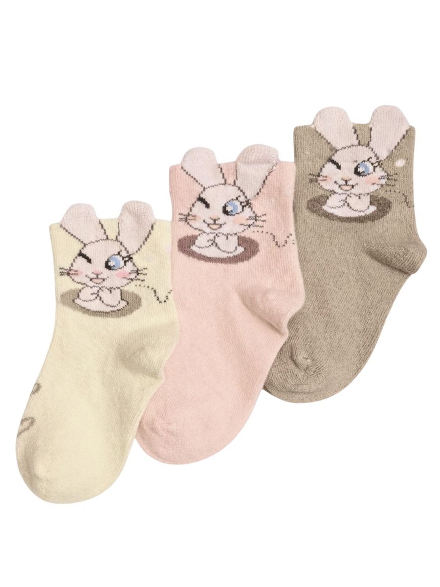 Skarpetki dziewczęce skarpety dziecięce bawełniane długie 3PAK 23-26 MYWAY