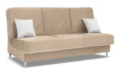 Sofy i kanapy - Beżowa tapicerowana welurem wersalka rozkładana T7-R84 - miniaturka - grafika 1