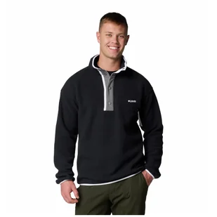 Męska bluza Columbia Helvetia™ II Half Snap Fleece Rozmiar: L / Kolor: czarny/biały - Bluzy sportowe męskie - miniaturka - grafika 1