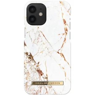 Ideal of Sweden Fashion Case Etui Obudowa do iPhone 12 Mini Carrara Gold IDFCA16-I2054-46 - Etui i futerały do telefonów - miniaturka - grafika 1
