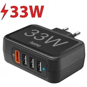 Ładowarki do telefonów - Ładowarka sieciowa HAMA 201629 33W Czarny - miniaturka - grafika 1