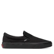 Trampki damskie - Tenisówki Vans Classic Slip-On VN-0EYEBKA Czarny - miniaturka - grafika 1