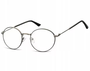 Sunoptic Lenonki okrągłe Okulary oprawki optyczne 919E grafitowe - Okulary korekcyjne, oprawki, szkła - miniaturka - grafika 1