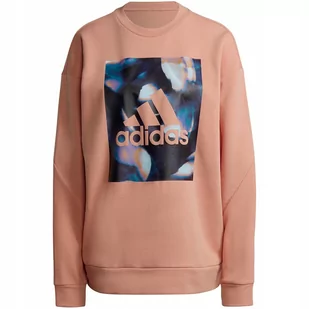 Bluza damska adidas Youforyou Sweatshirt morelowa HA2431 XS - Bluzy damskie - miniaturka - grafika 1