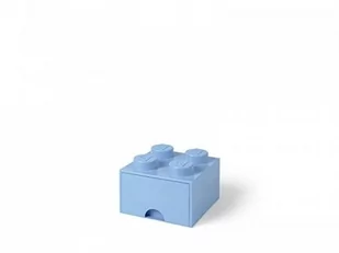 Lego POLTOP POLTOP Pojemnik z szufladą Brick 4 jasnoniebieski - Pojemniki na zabawki - miniaturka - grafika 4