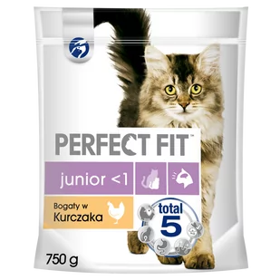 Perfect Fit Junior Chicken 0,75 kg - Sucha karma dla kotów - miniaturka - grafika 1