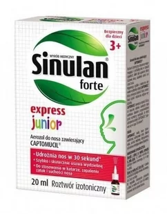 Walmark Sinulan express forte junior aer.d/nosa - Przeziębienie i grypa - miniaturka - grafika 1