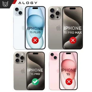 Etui MagSafe Case do iPhone 15 Pro Glamour Luxury obudowa Slim Ring Alogy Złote przezroczyste - Etui i futerały do telefonów - miniaturka - grafika 7