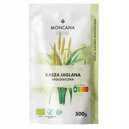 Kasza jaglana EKO 500g MONCANA Bezglutenowa, lekkostrawna, BIO