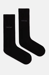 Calvin Klein skarpetki 2-pack męskie kolor czarny 701229436 - Skarpetki męskie - miniaturka - grafika 1