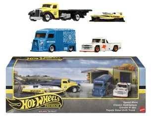 Hot Wheels Premium Zestaw Real Riders Hrt51 - model lub pojazd - Samochody i pojazdy dla dzieci - miniaturka - grafika 1