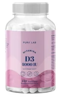 Witaminy i minerały - Pure Lab Witamina D3 4000 IU, Suplement diety, 240 kapsułek - miniaturka - grafika 1