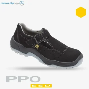 PPO Strzelce Opolskie SANDAŁY BEZPIECZNE Z METALOWYM PODNOSKIEM CHRONIĄCE PRZED EFEKTEM ESD MODEL 601, PN-EN ISO 20345, S1, SRC, ESD; (47) - Obuwie robocze - miniaturka - grafika 2