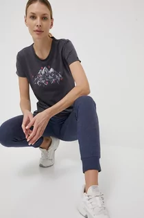 Koszulki i topy damskie - Salewa T-shirt sportowy Geometric kolor granatowy - grafika 1
