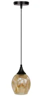 Lampy sufitowe - Czarna lampa wisząca ze szklanym brązowym kloszem - Z30 R3-T31 - miniaturka - grafika 1