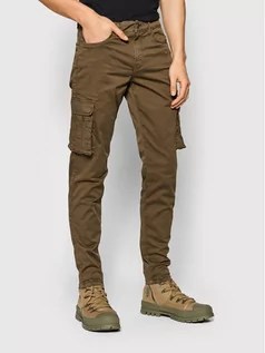 Spodnie męskie - Only & Sons Spodnie materiałowe Kris 22020492 Zielony Slim Fit - grafika 1