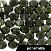 Ozdoby do paznokci - Cyrkonie do paznokci szklane SS3 Jet Hematite 50 szt - miniaturka - grafika 1