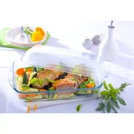 Naczynia żaroodporne - Naczynie żaroodporne Slow Cook prostokątne z pokrywą 5,2 l transparentny - miniaturka - grafika 1