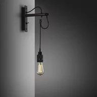 Lampy ścienne - Lampa Hooked Wall Nude Grafitowa/Palony brąz [A9004D] - miniaturka - grafika 1