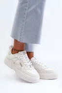 Sneakersy damskie - Sneakersy Damskie Big Star NN274357 Memory Foam System Białe-38 - miniaturka - grafika 1
