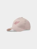 Czapki damskie - 4F Czapka z daszkiem strapback dziecięca 4FJWSS25ACABU388-65S Różowy Roz. Uniwersalny - miniaturka - grafika 1
